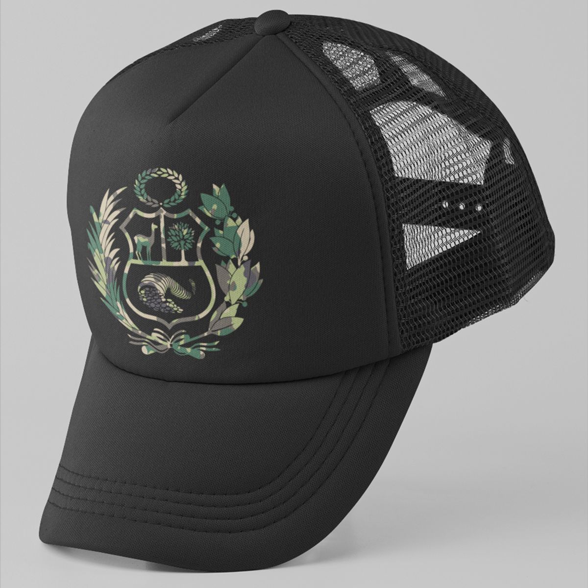GENERICO - GORRA TRUCKER -ESCUDO PERU MOD012