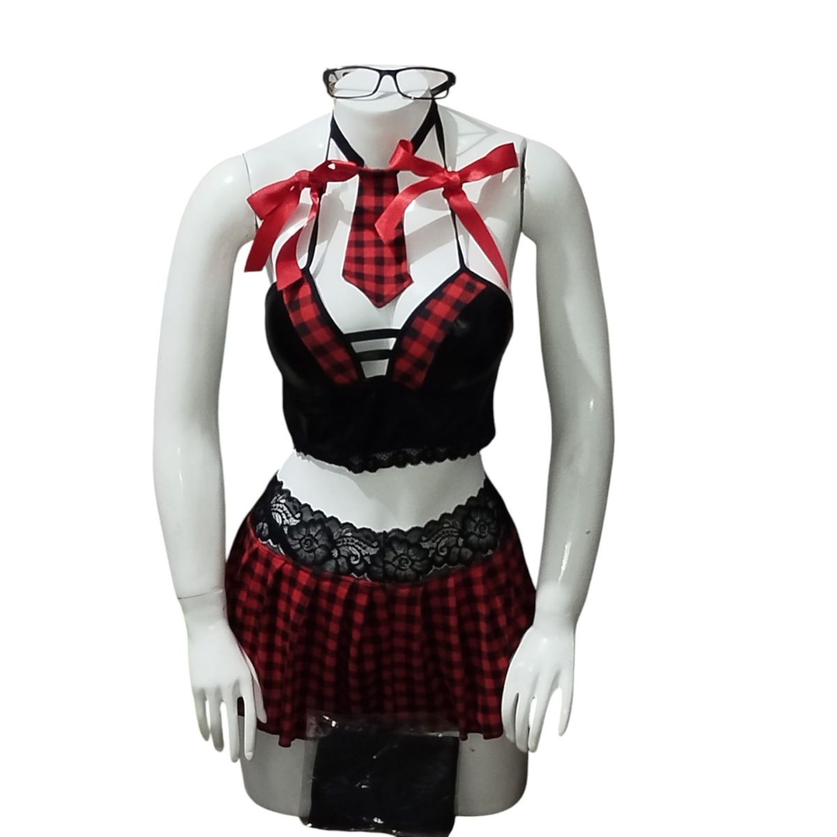 GENERICO - DISFRACES LENCERIA SEXY DE COLEGIALA EN TALLAS S-M-L