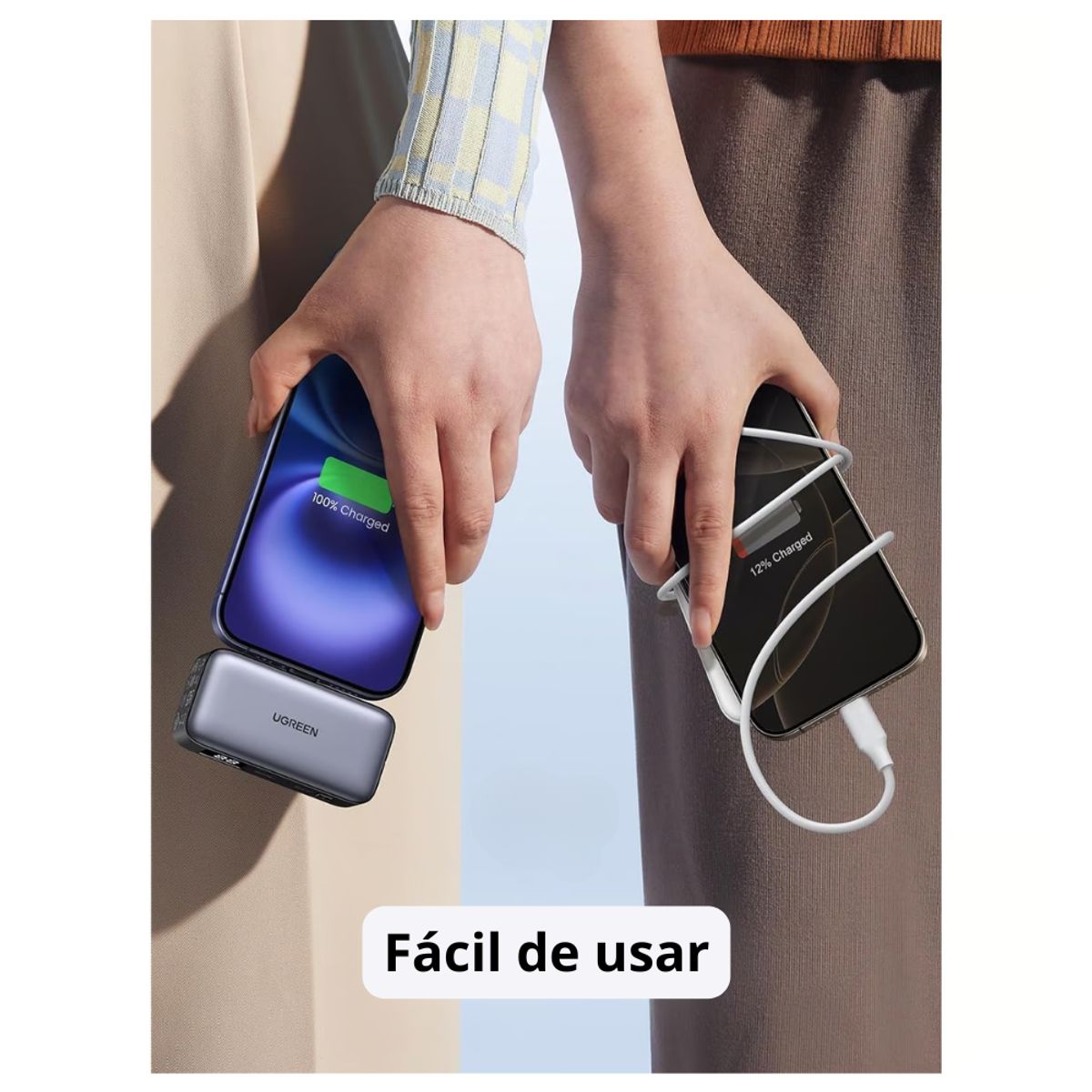 UGREEN - Power Bank 5000 Ugreen Carga Rápida 20w Tipo C