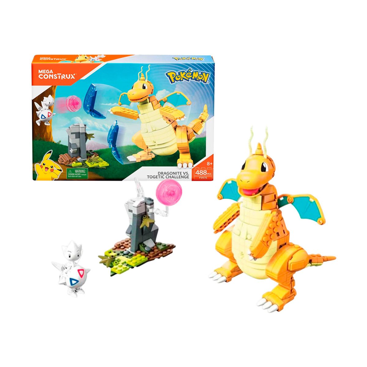 POKEMON - Pokemon Mega Contrux Dragonite Togetic Exclusivo