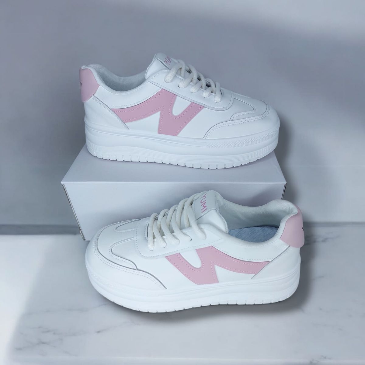 GENERICO - ZAPATILLA DE MUJER YUMI N BLANCOROSA- AT1025