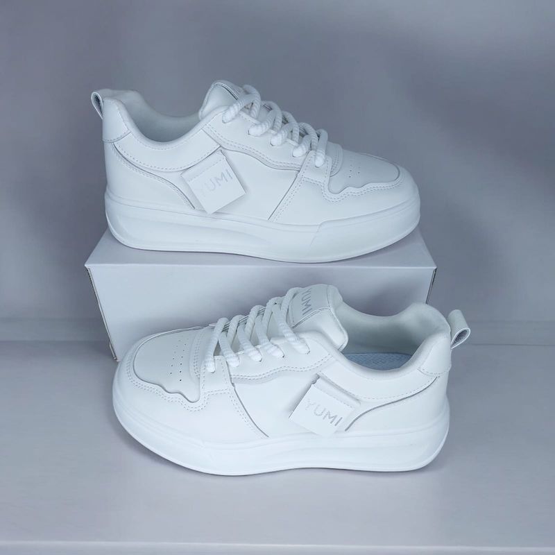 GENERICO - ZAPATILLA DE MUJER YUMI COLOR BLANCO- AT1029