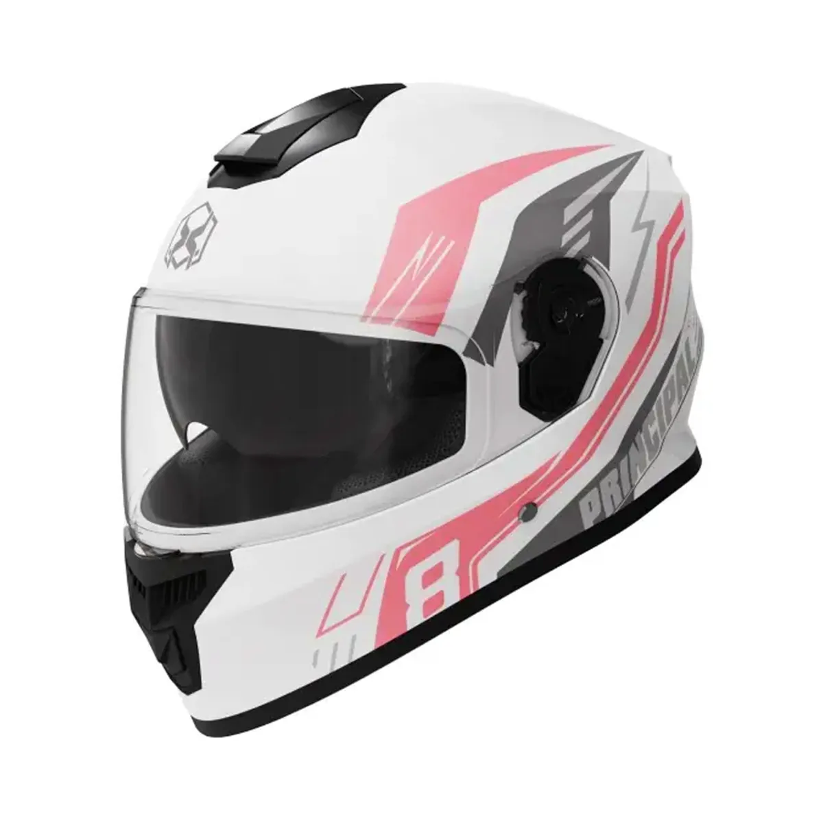 GENERICO - CASCO REVOX MOTO CERTIFICADO DOBLE VISOR BLANCO DAMA