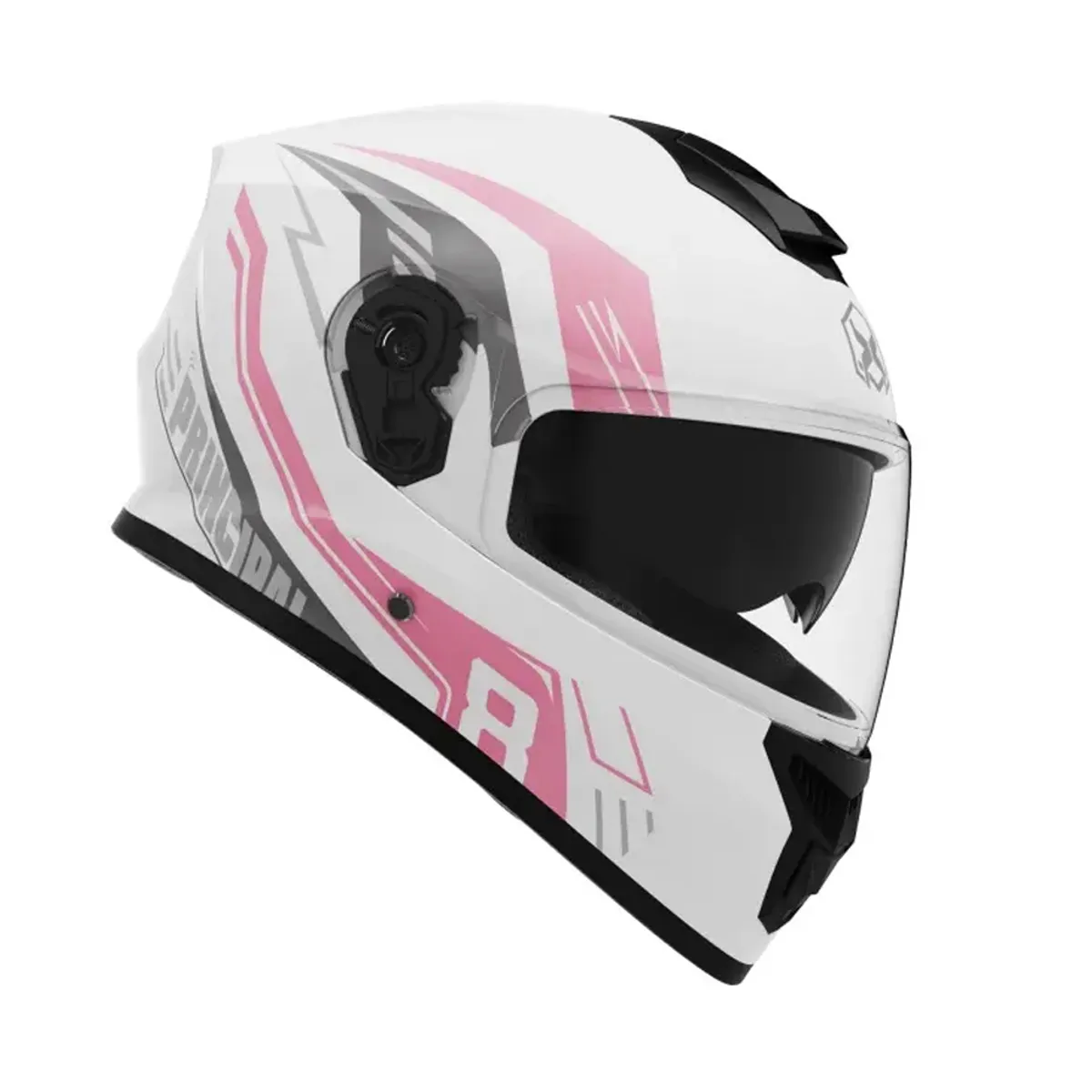 GENERICO - CASCO REVOX MOTO CERTIFICADO DOBLE VISOR BLANCO DAMA