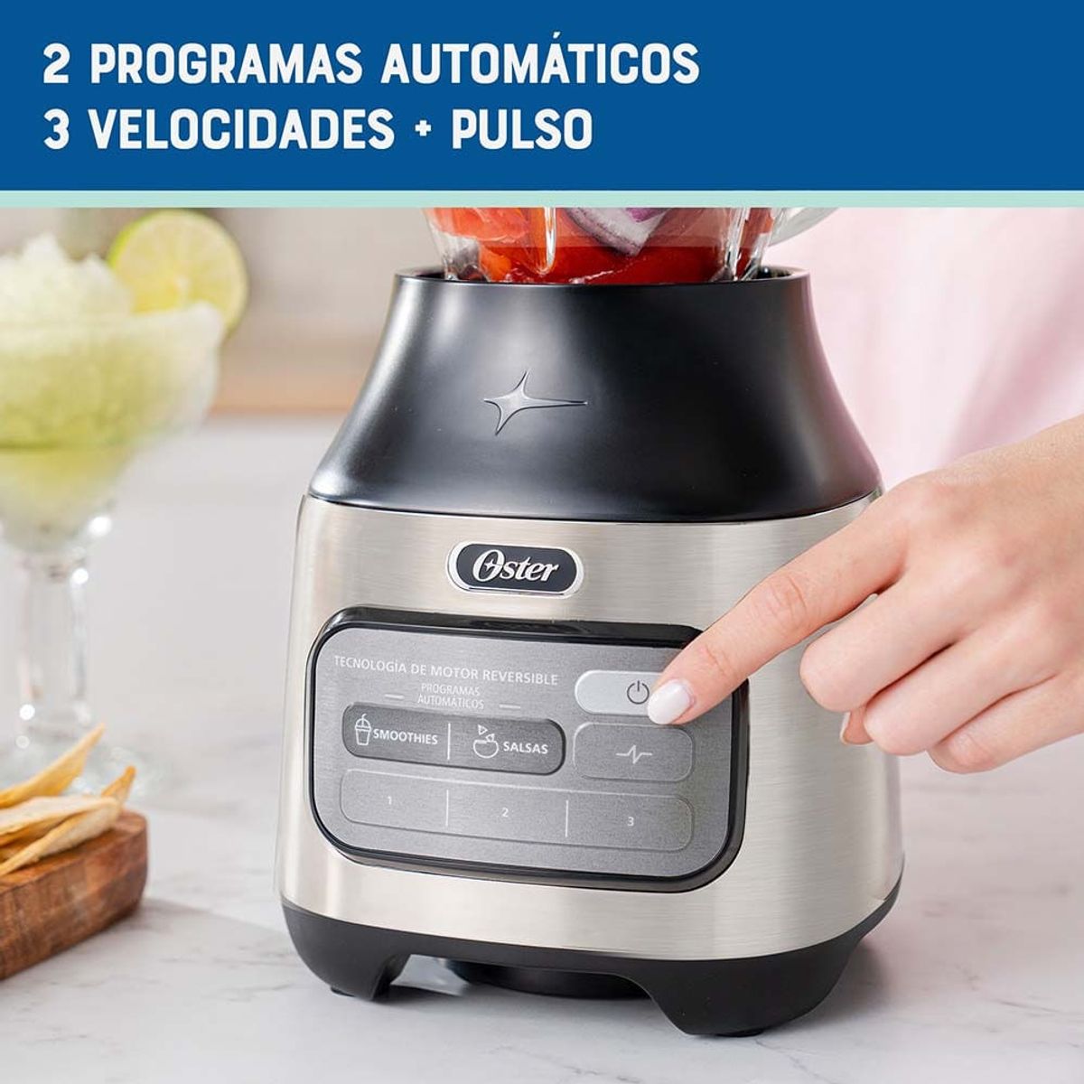 OSTER - Licuadora Oster BLSTPEG NRT con Tecnologia Reversible 15L