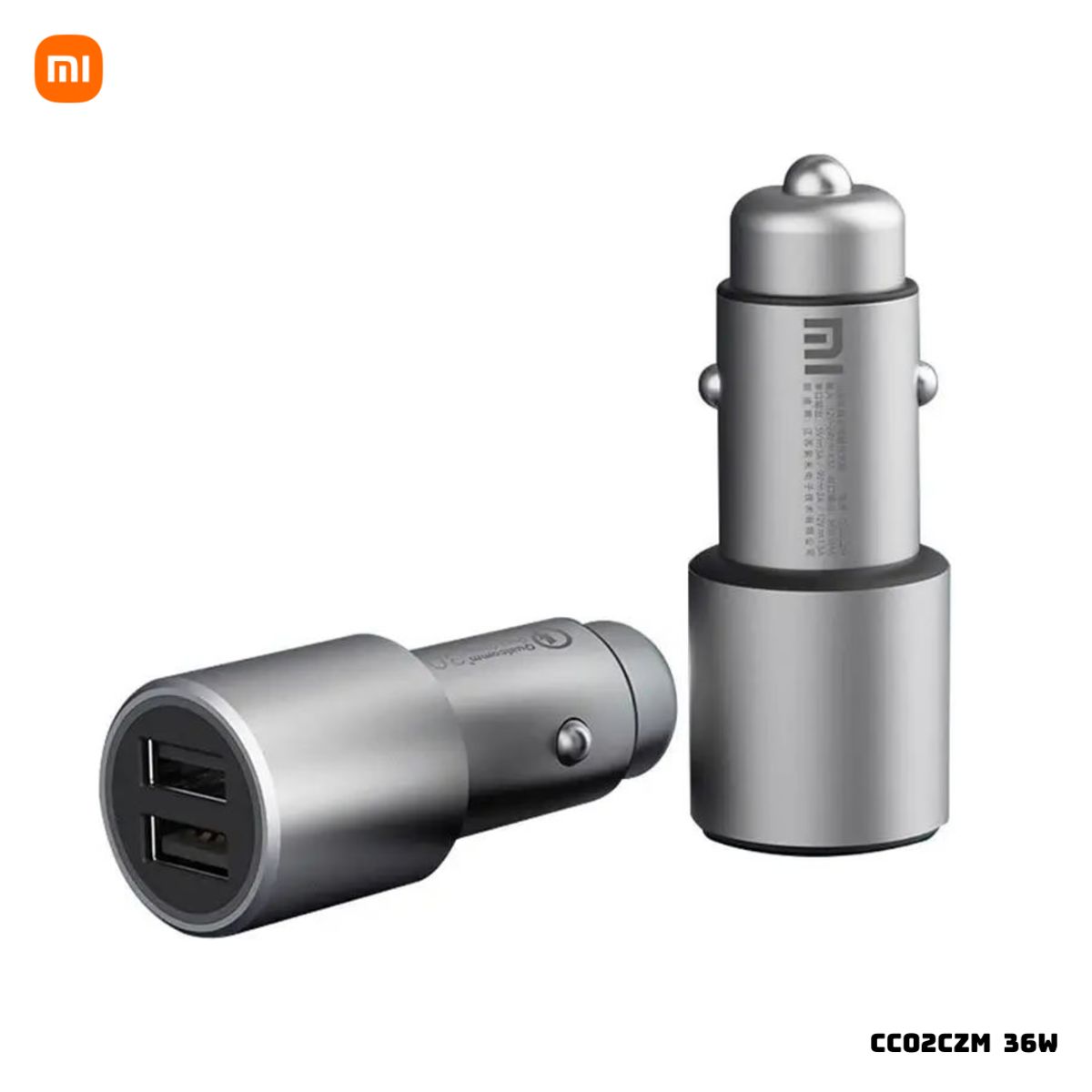 XIAOMI - CARGADOR DE AUTO ENTRADA DUAL 36W CARGA RAPIDA - CC02CZM