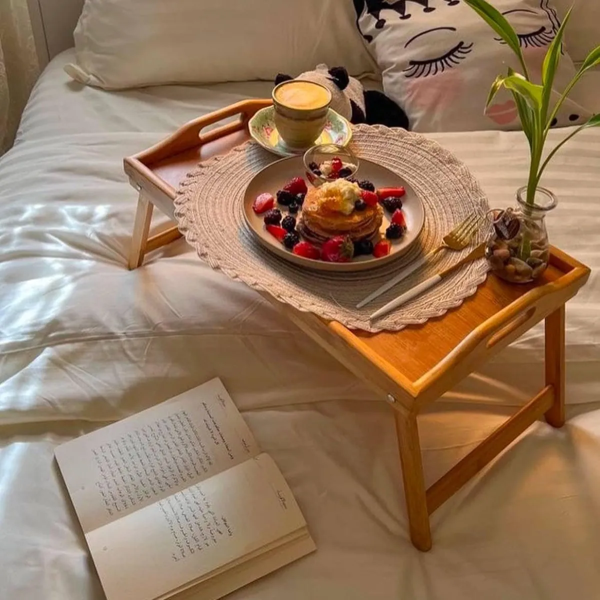 GENERICO - Mesa para Cama de Bambú