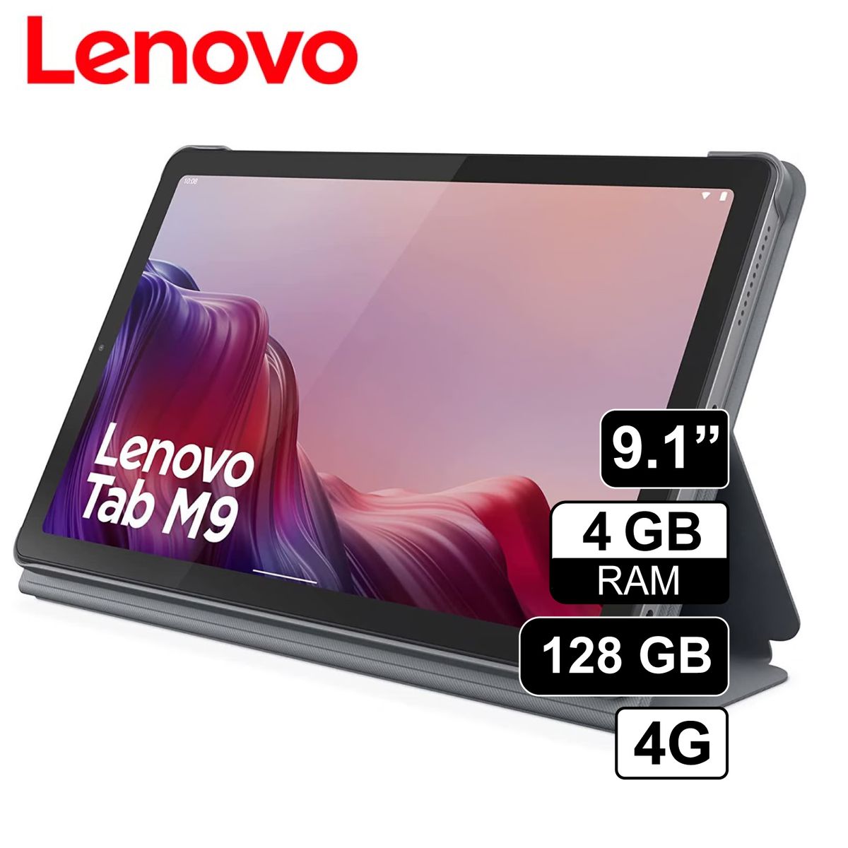 LENOVO - Tablet Lenovo Tab M9 TB310XU 128GB 4GB RAM 9 + Folio Case 4G LTE