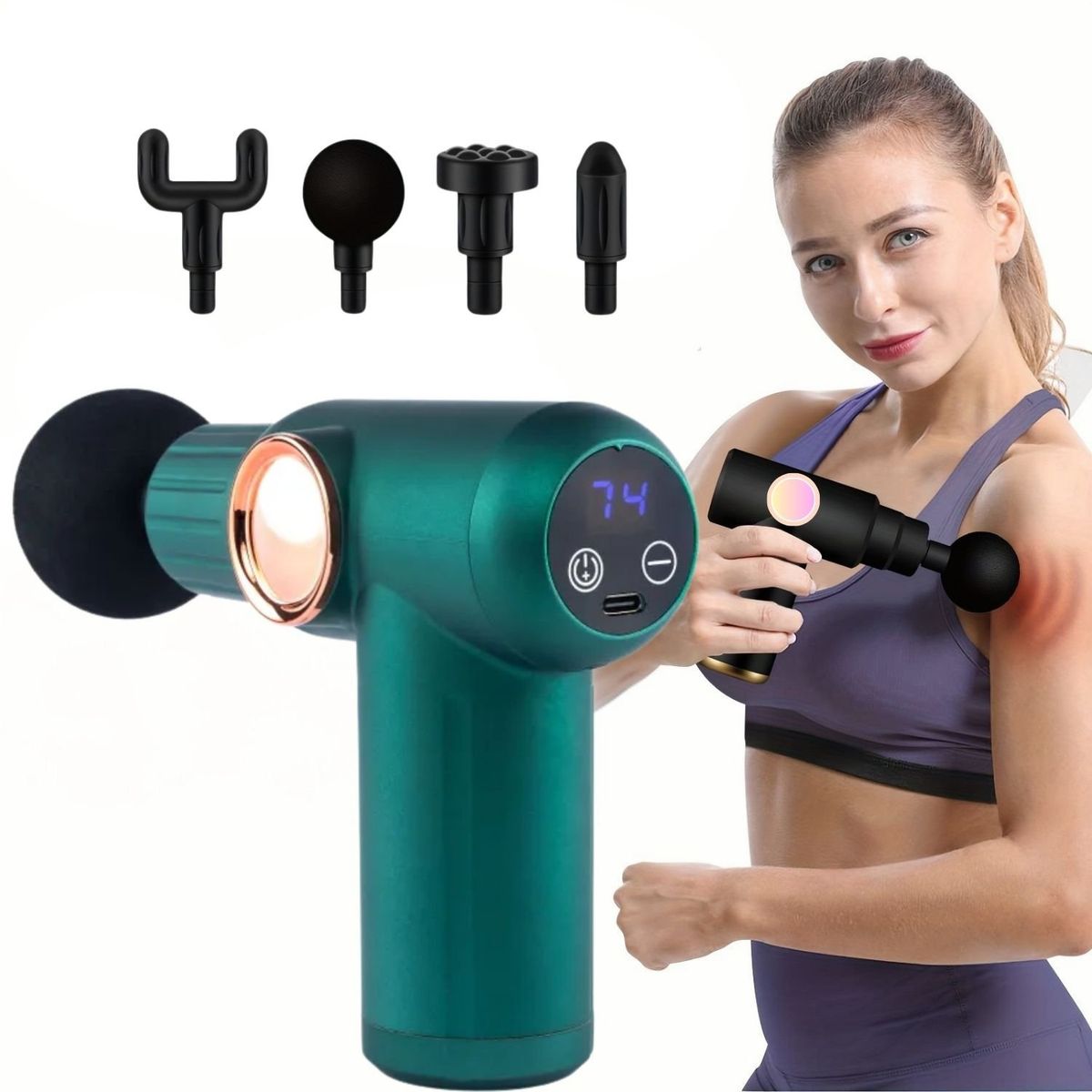 VICTORIA - Masajeador Muscular Inteligente de 32 Velocidades  Alivio del dolor