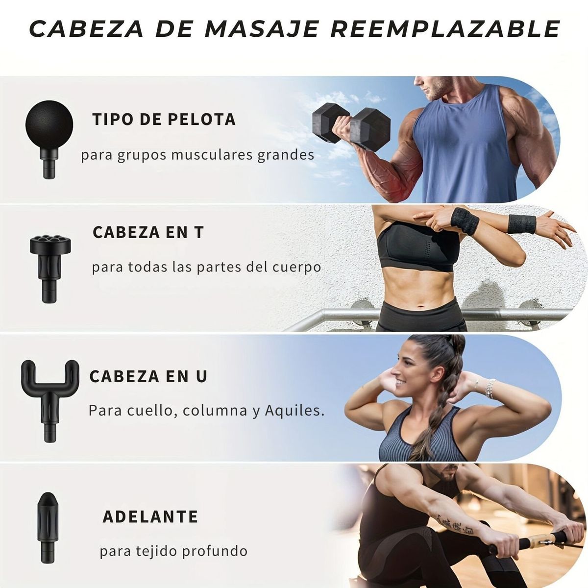 VICTORIA - Masajeador Muscular Inteligente de 32 Velocidades  Alivio del dolor