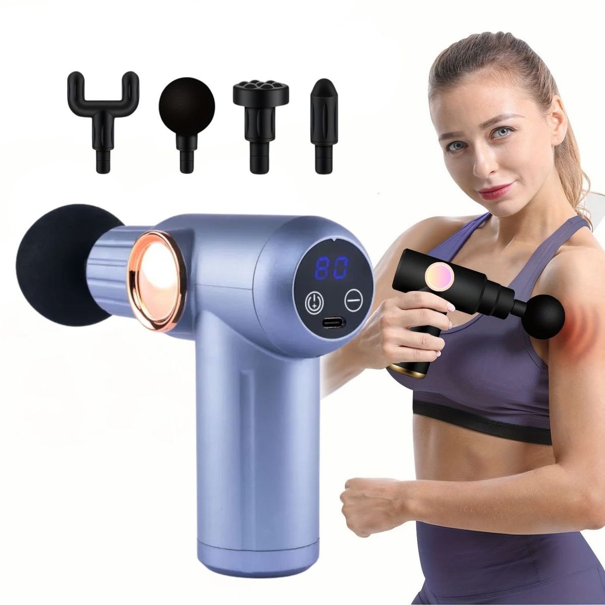 VICTORIA - Masajeador Muscular Inteligente de 32 Velocidades  Alivio del dolor