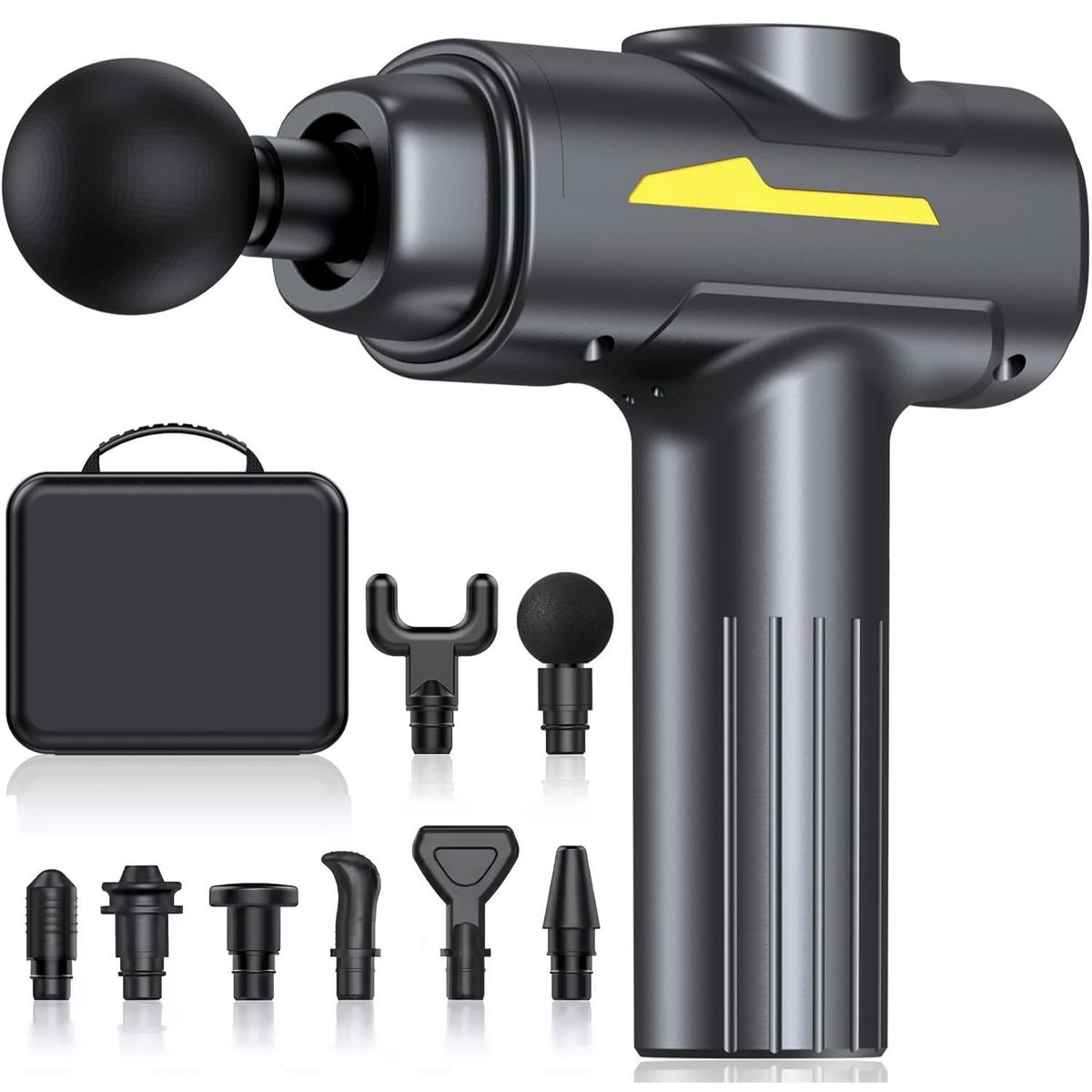 OEM - Pistola de Masaje Profesional 55W - 6 Velocidades, 8 Cabezales