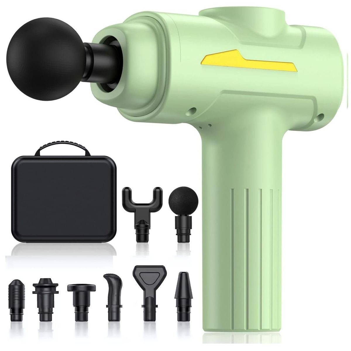 OEM - Pistola de Masaje Profesional 55W - 6 Velocidades, 8 Cabezales