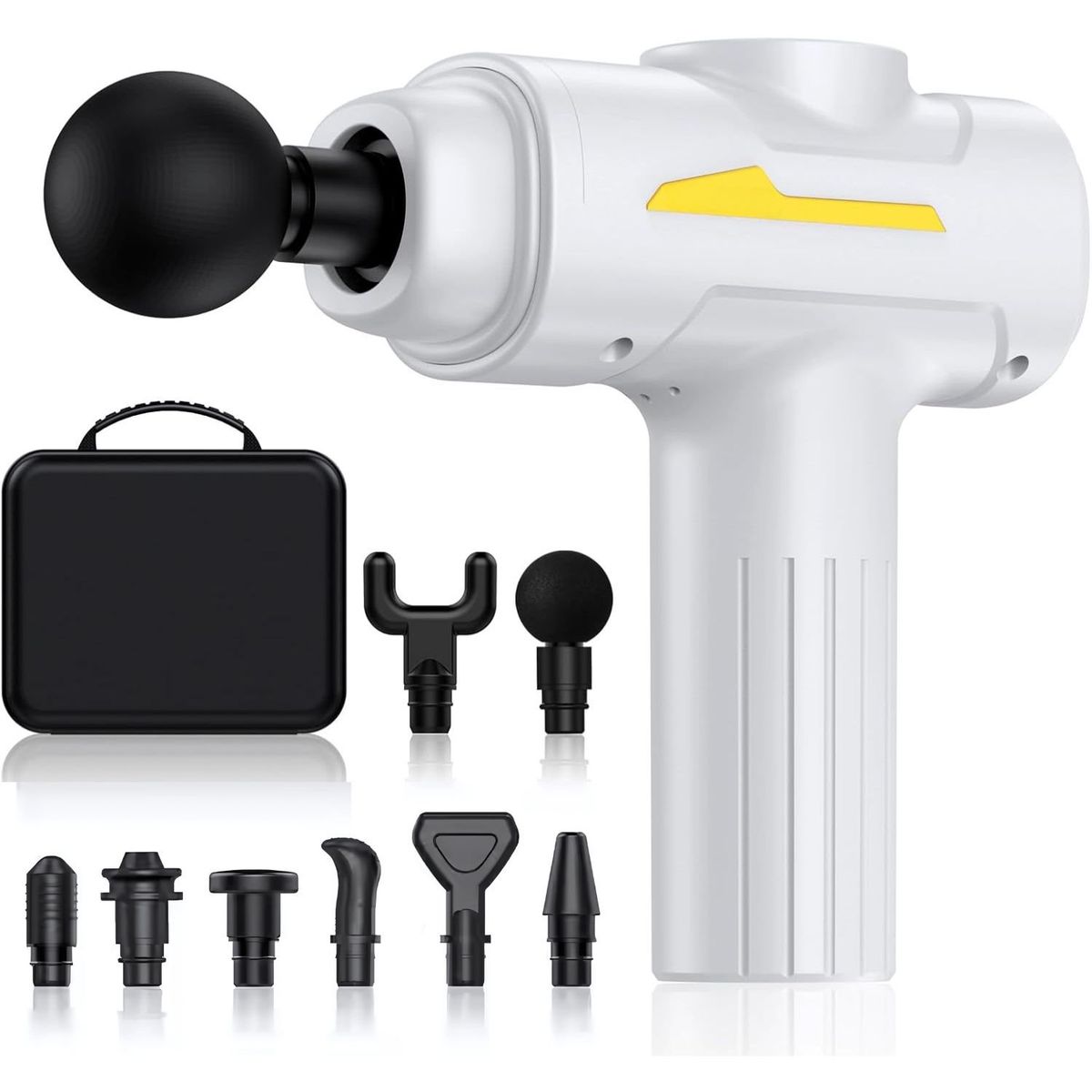 OEM - Pistola de Masaje Profesional 55W - 6 Velocidades, 8 Cabezales