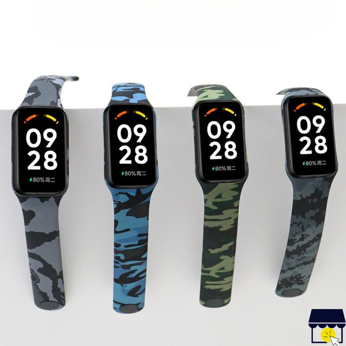 GENERICO - Correa de silicona para Xiaomi Redmi Band 2 + Mica - Print 2