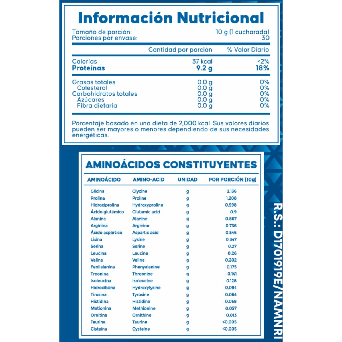 VISCOFAN COLLINSTANT - Colágeno Hidrolizado Alemán Ultra Premium 300g x 2 con Péptidos Bioactivos COLLinstant Viscofan 100% Puro