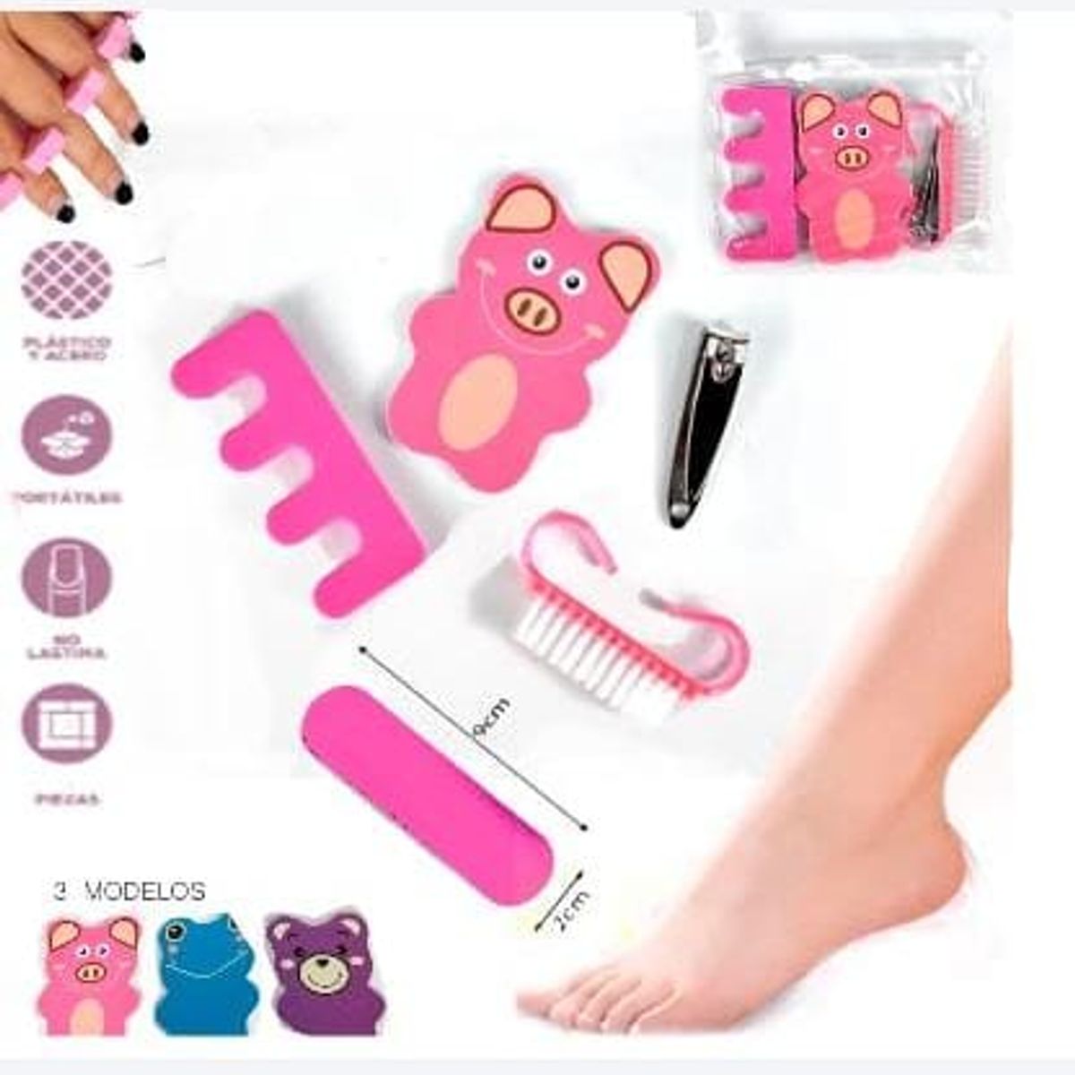 GENERICO - Kit de  Herramientas de  Manicura Y Pedicura Portatil