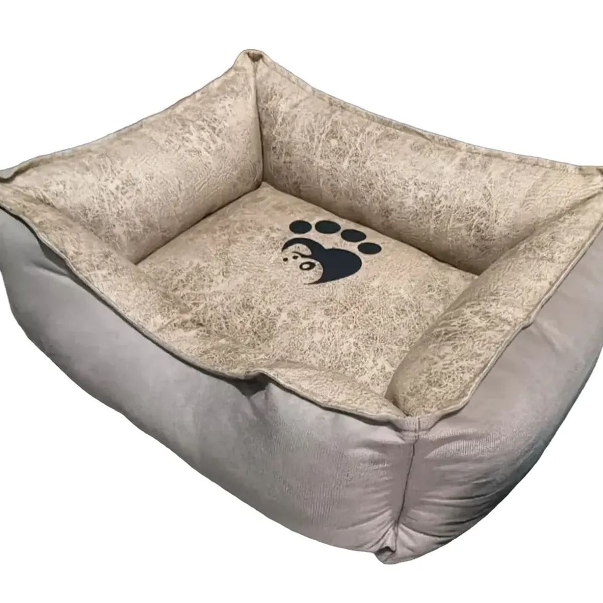GENERICO - Cama cuadrada para perro mascota Talla M - Marron