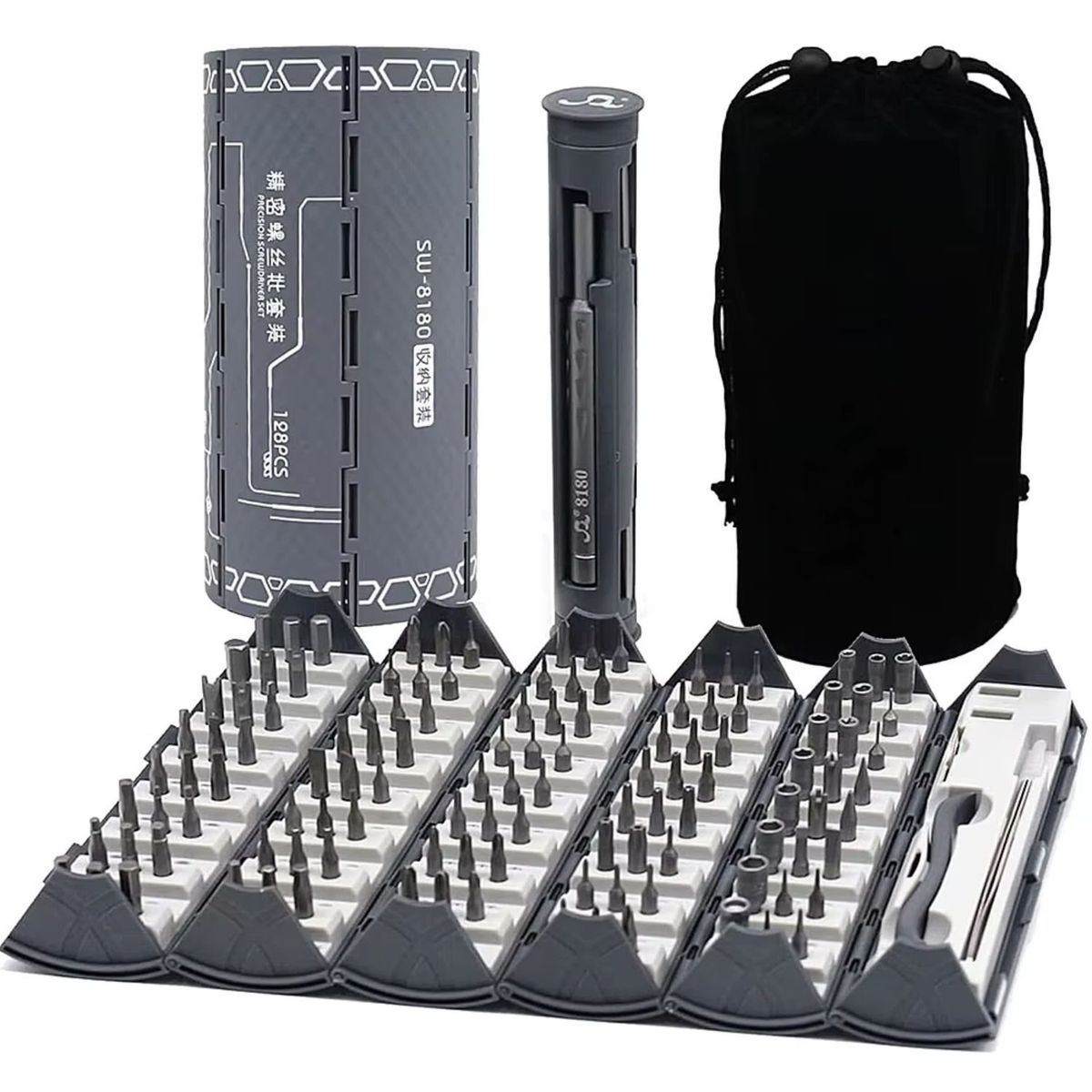 OEM - Kit Destornilladores 128 en 1 Profesional para Celulares, Computadoras y Dispositivos