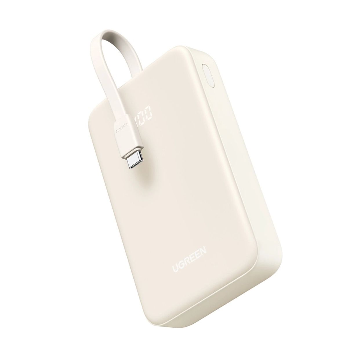 UGREEN - Power Bank Ugreen 20000mah 22W Cable integrado Tipo C - Beige PB505