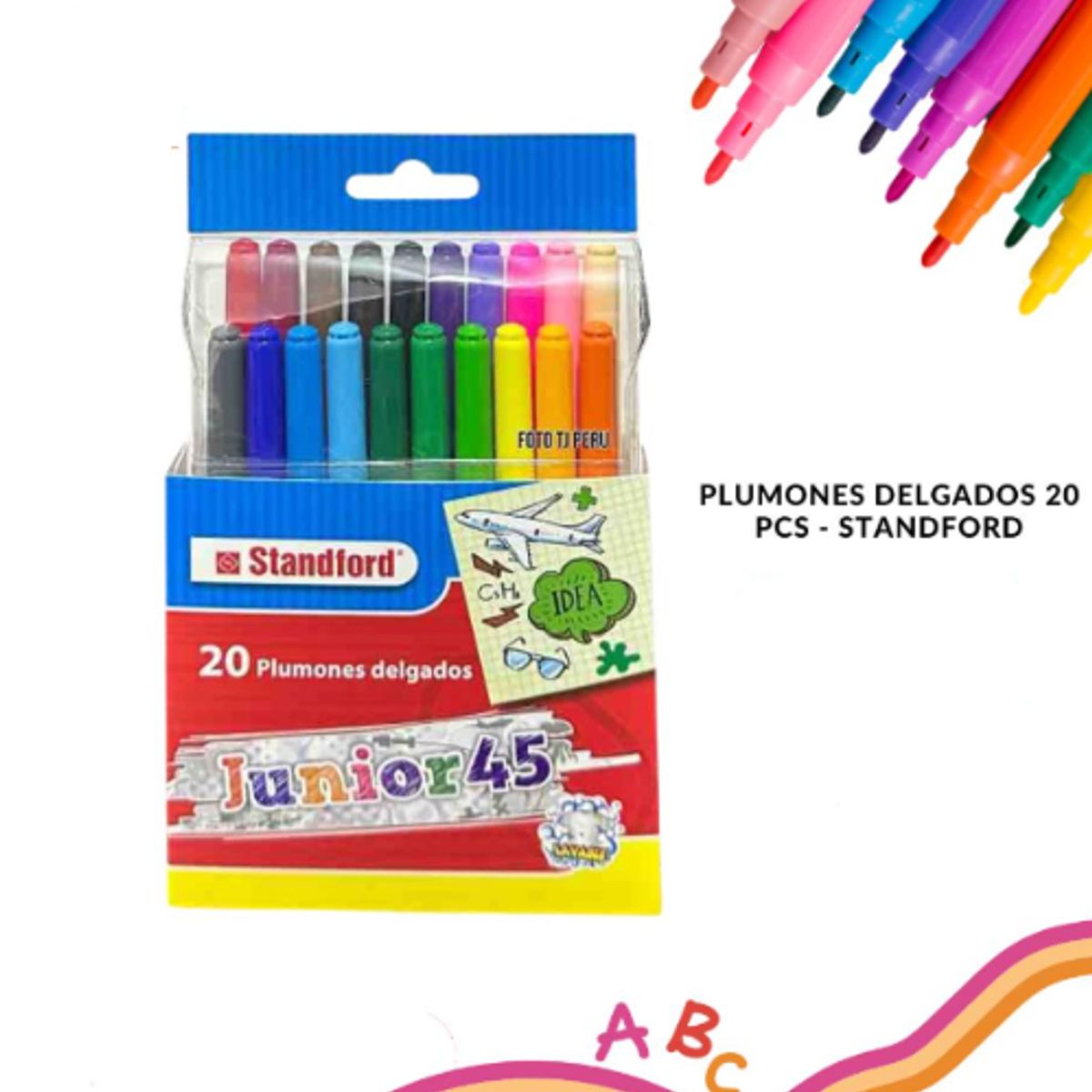 GENERICO - Set de Plumones Delgados