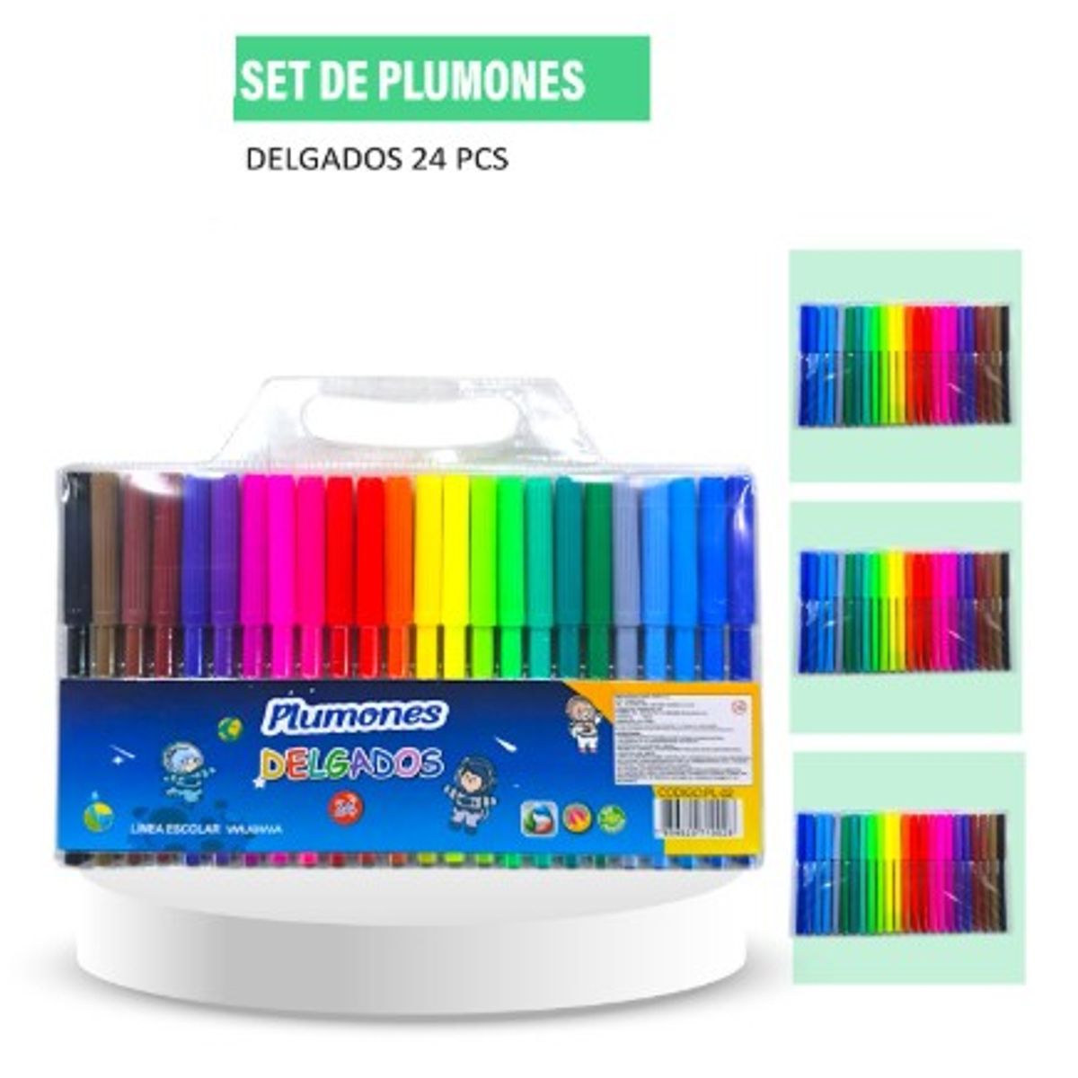 GENERICO - Set de Plumones Delgados