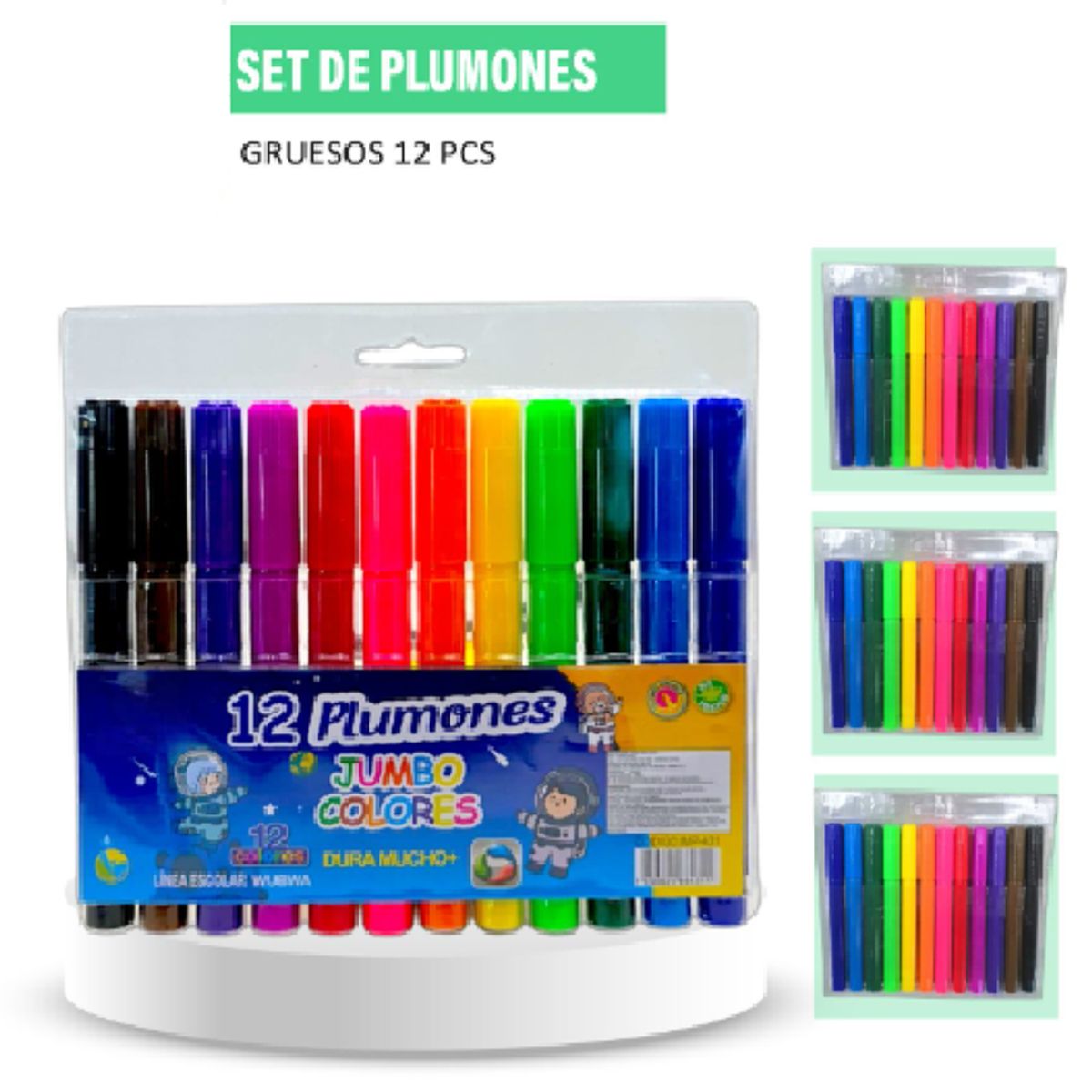 GENERICO - Set de Plumones Gruesos