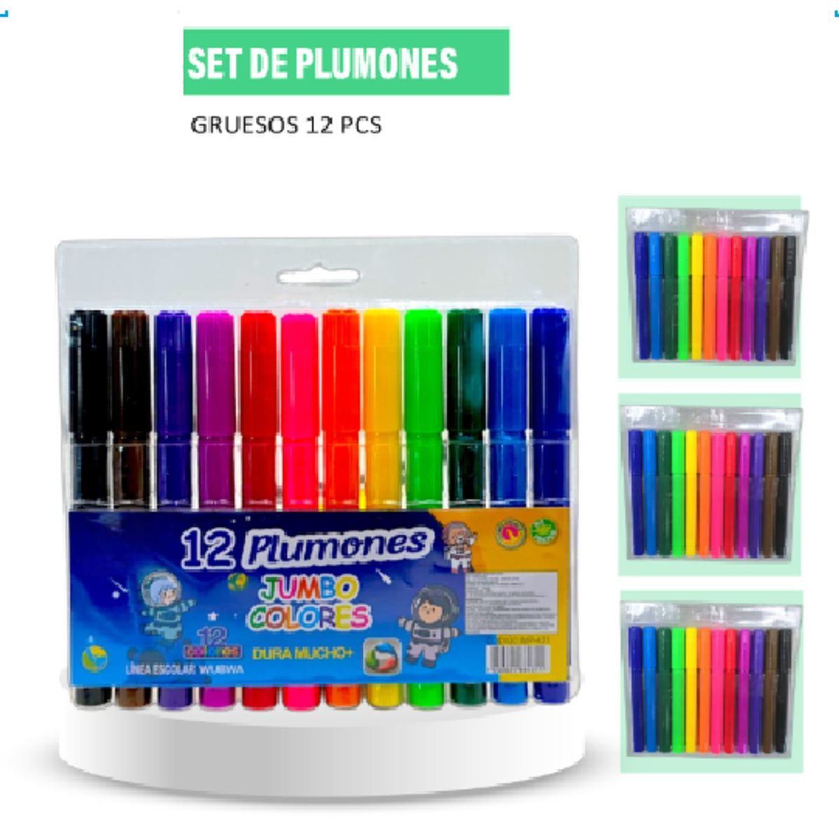 GENERICO - Set de Plumones Gruesos
