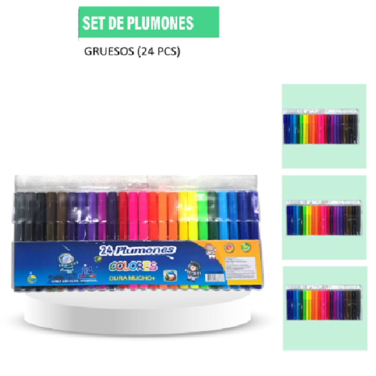 GENERICO - Set de Plumones Gruesos