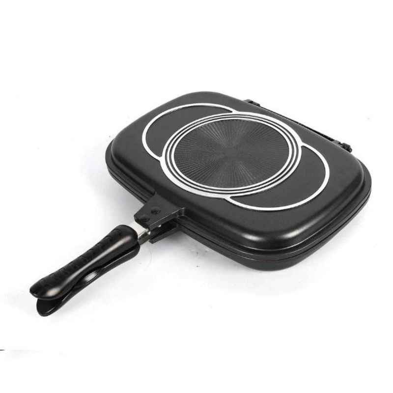 Dsp - Sartén Grill Doble Cara Antiadherente Negro 40cm
