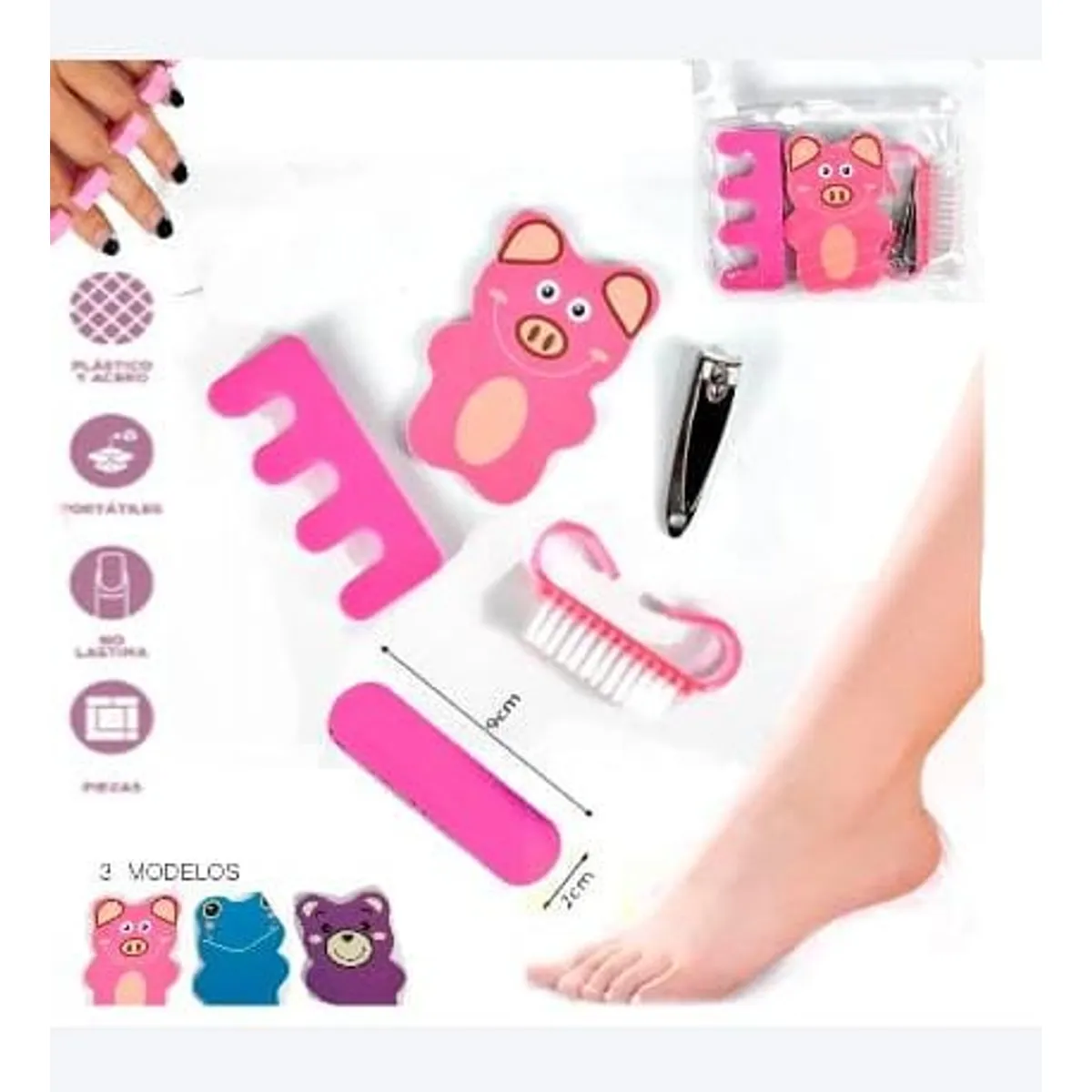 GENERICO - Kit de  Herramientas de  Manicura Y Pedicura Portatil