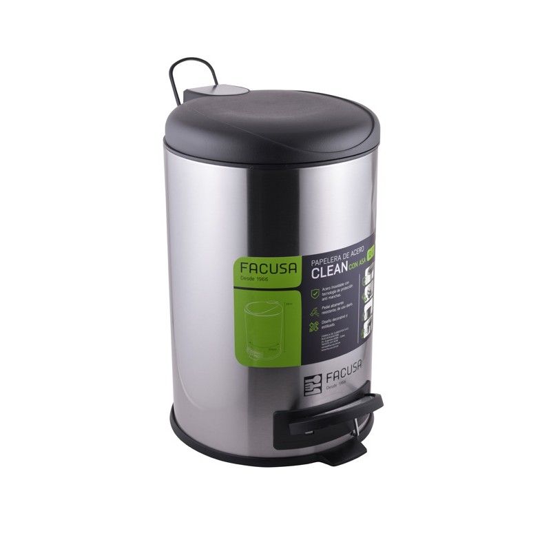 FACUSA - PAPELERA 12LT CLEAN CASA D255x39cm