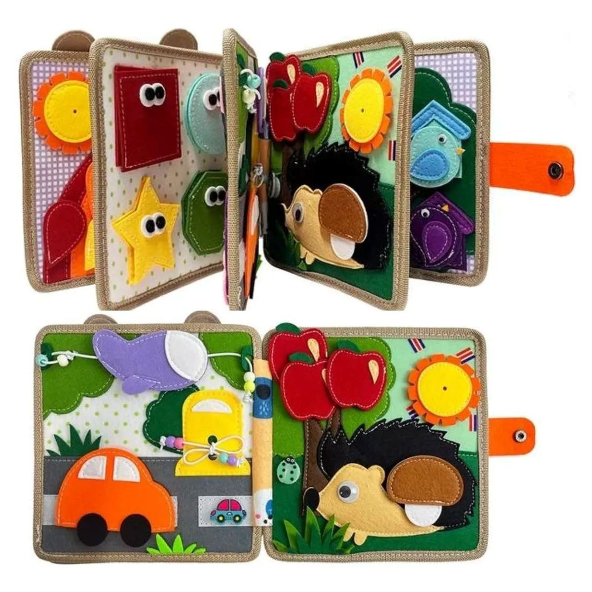 GENERICO - Juego Libro Sensorial De Texturas