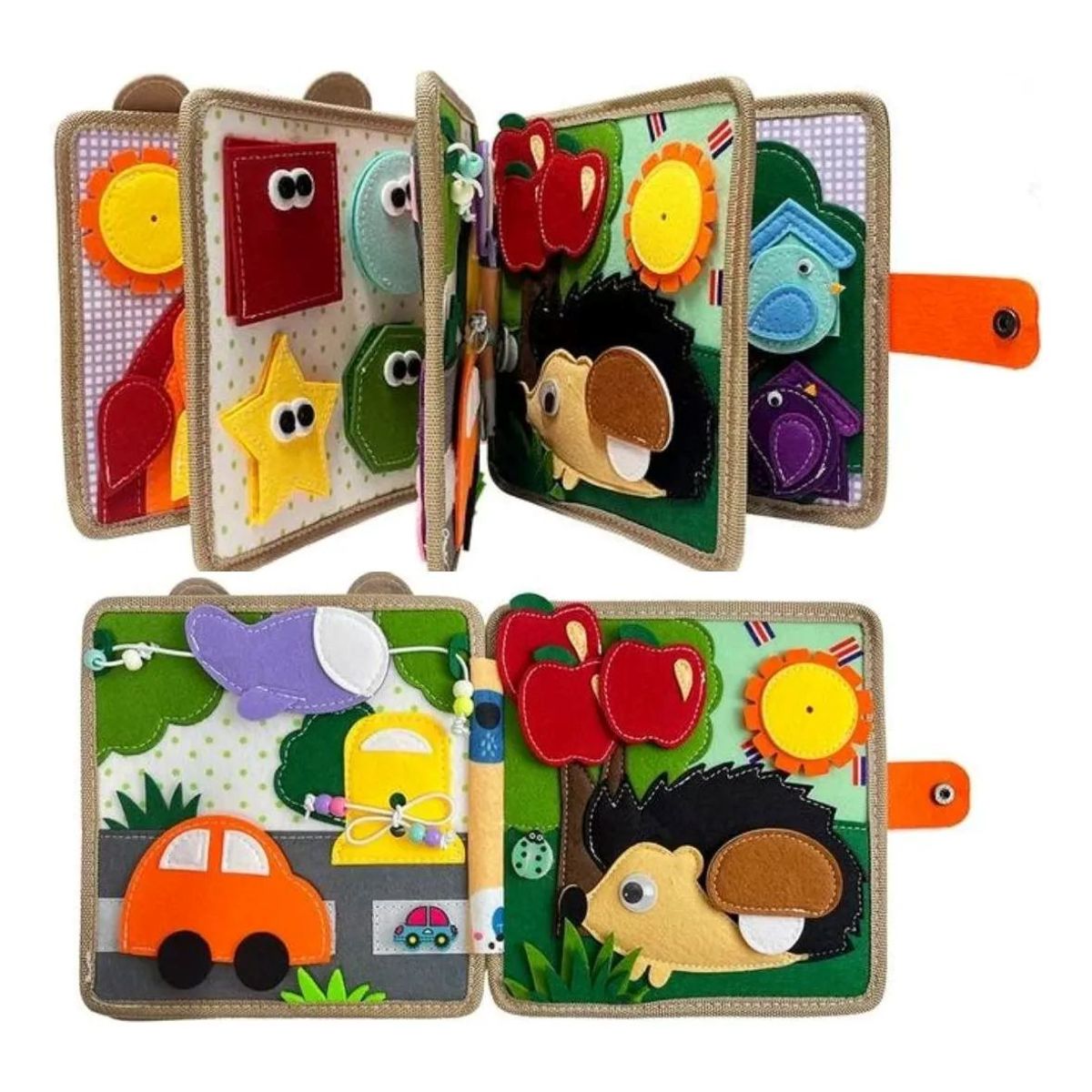 GENERICO - Juego Libro Sensorial De Texturas