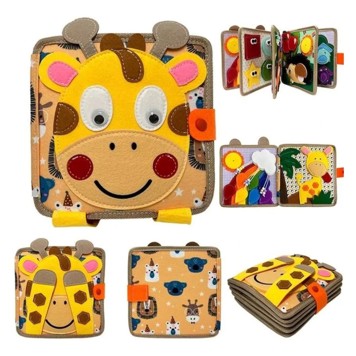 GENERICO - Juego Libro Sensorial De Texturas