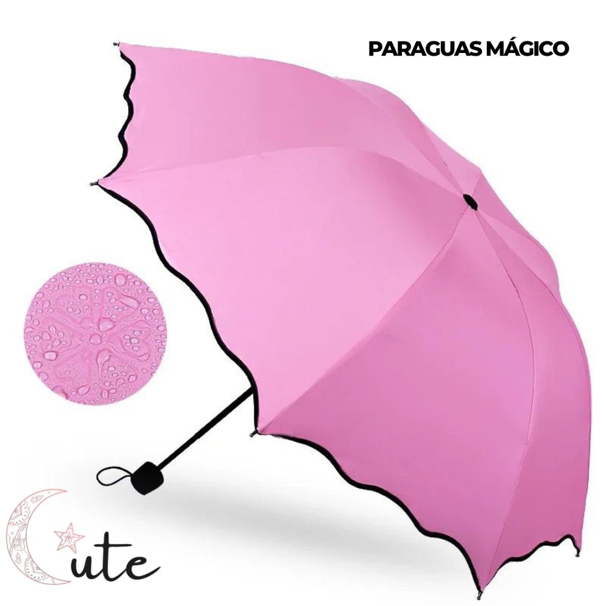 GENERICO - PARAGUAS PLEGABLE MÁGICO CON DISEÑO