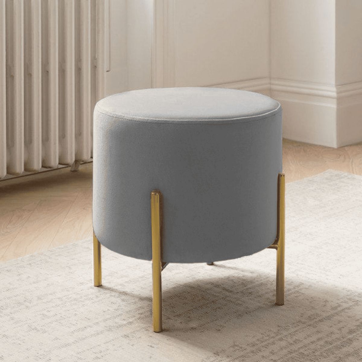 GENERICO - PUFF CANDY GOLD GRIS REDONDO