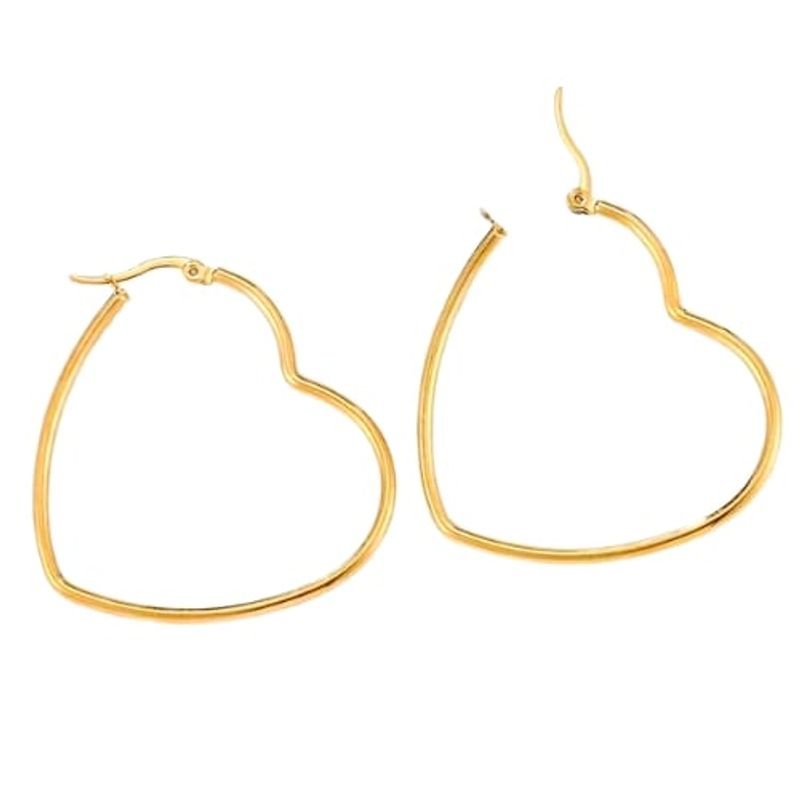 GENERICO - Arete Argolla corazón mujer Chuncky