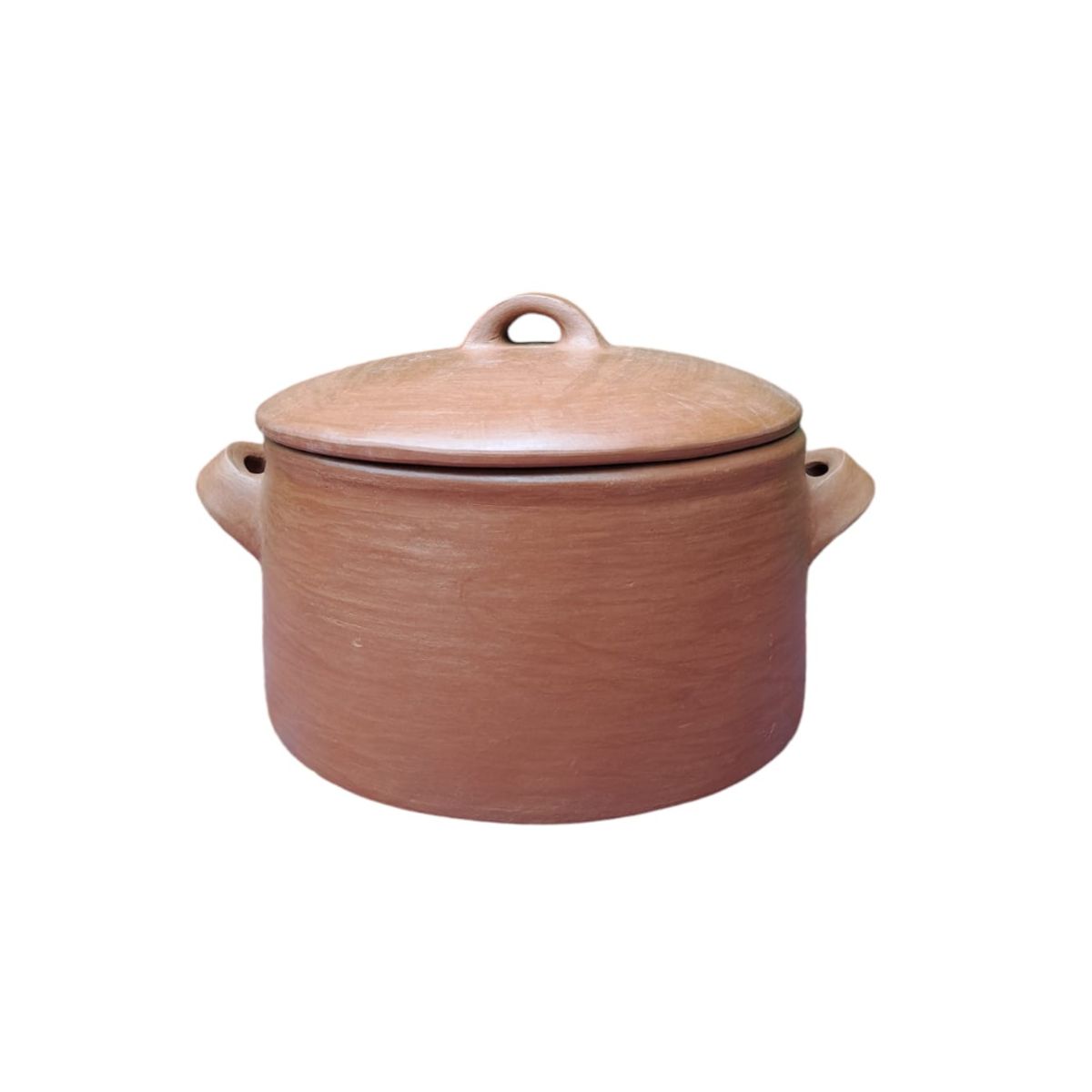 ACHALLAY ARTESANIA DE BARRO - Olla de Barro de 4 Kilos Recta Artesanal