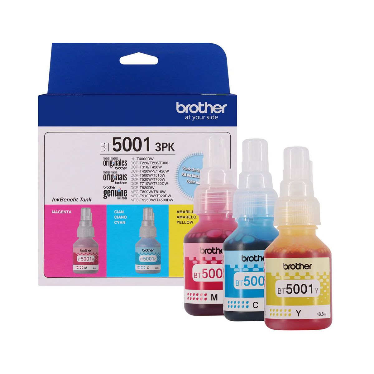 BROTHER - Pack de Tinta Brother - BT5001 3PK