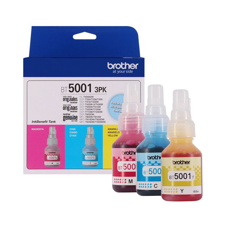 BROTHER - Pack de Tinta Brother - BT5001 3PK