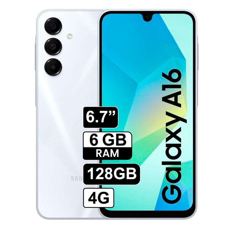 SAMSUNG - Celular Samsung Galaxy A16 4G 6GB+128GB - Blanco