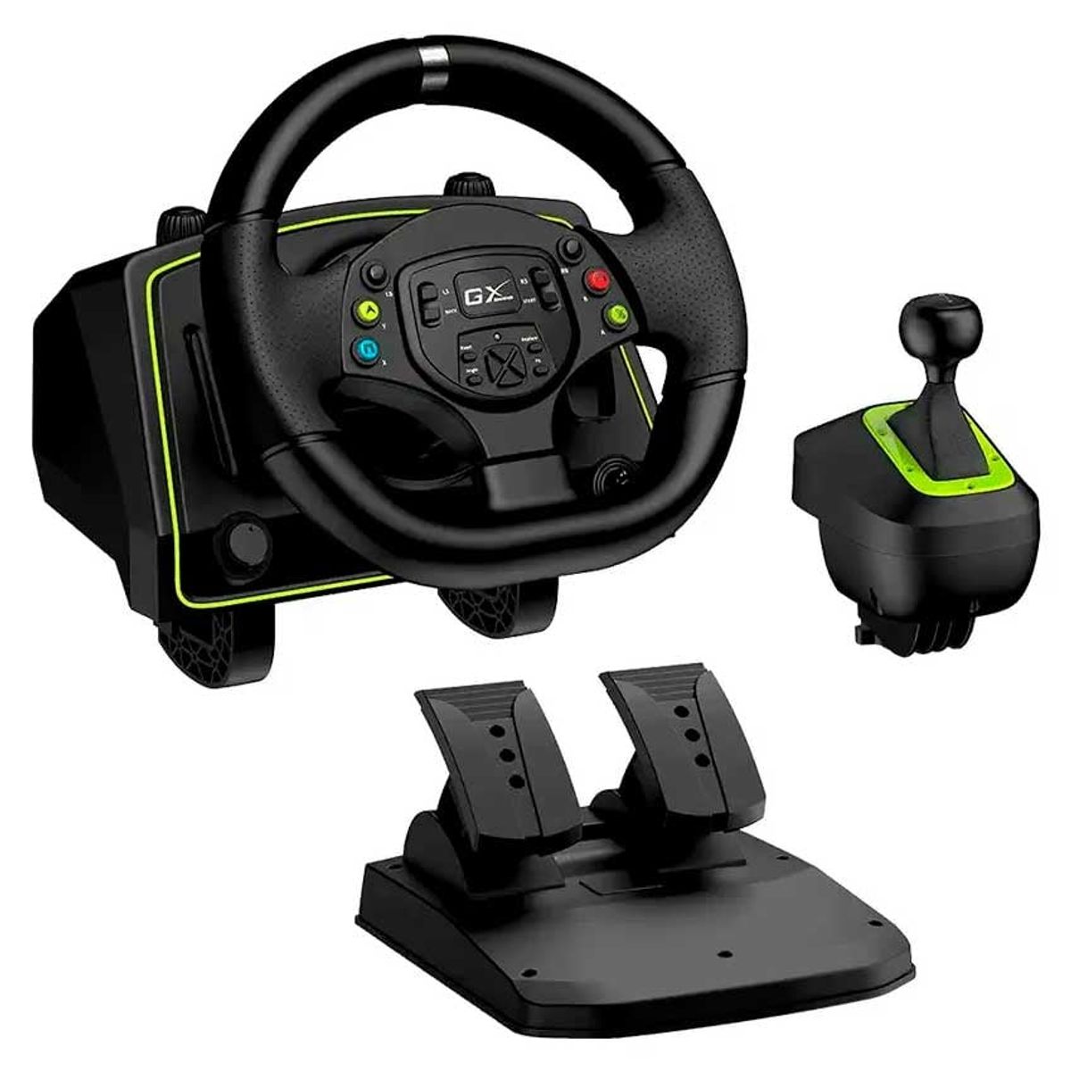 GENIUS GX - Volante Genius SpeedMaster X2 con 1080° de rotación pedales ajustables