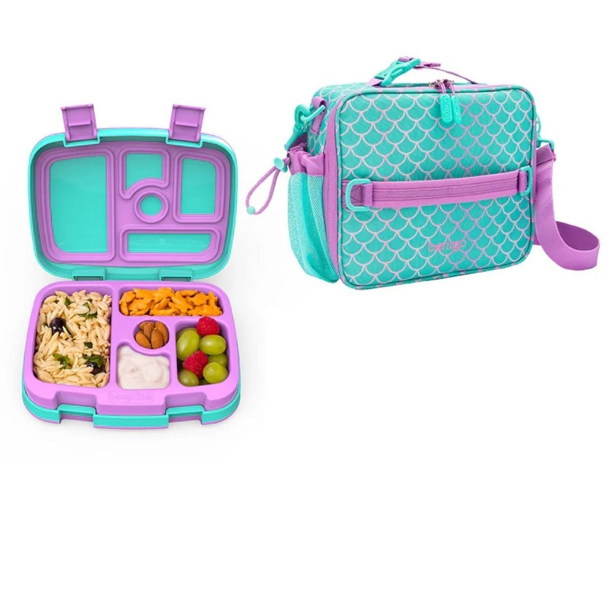 BENTGO - Set Lonchera y Porta Lonchera Bentgo Kids - Sirena