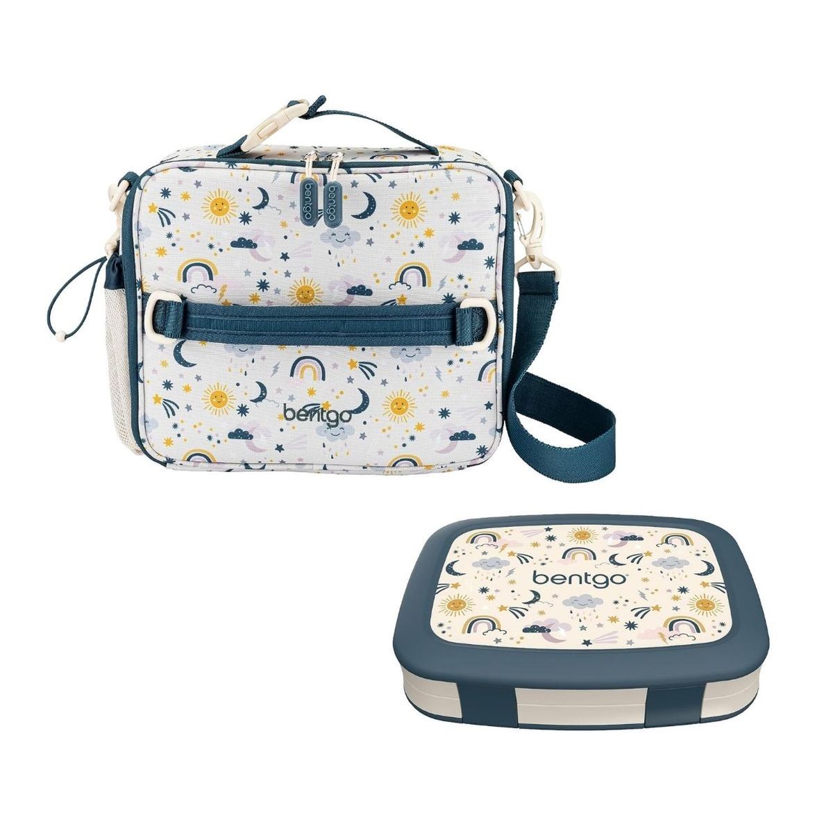 BENTGO - Set Lonchera y Porta Lonchera Bentgo Kids - Friendly Sky