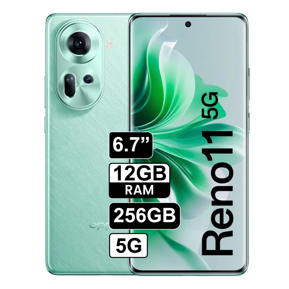 OPPO - Celular OPPO Reno11 5G 256GB+12GB Verde Agua