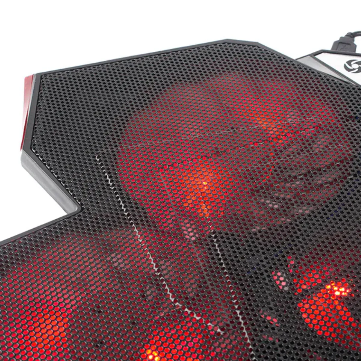 CYBERCOOL - COOLER PARA LAPTOP CYBERCOOL HA-K3  5 VENTILADORES LUZ ROJA