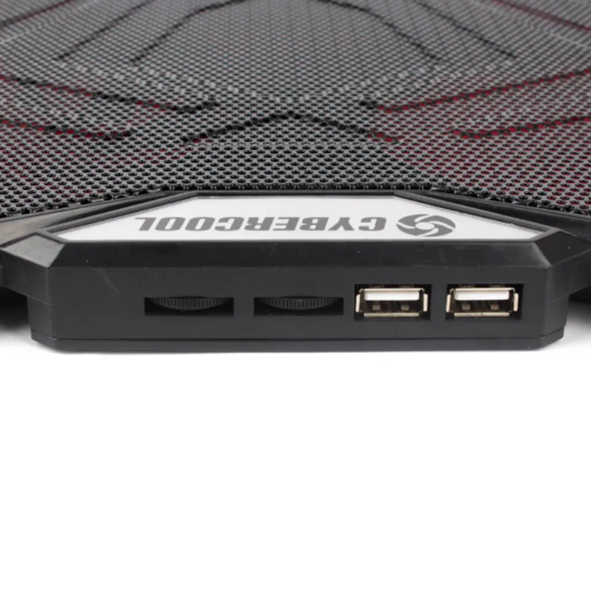 CYBERCOOL - COOLER PARA LAPTOP CYBERCOOL HA-K3  5 VENTILADORES LUZ ROJA