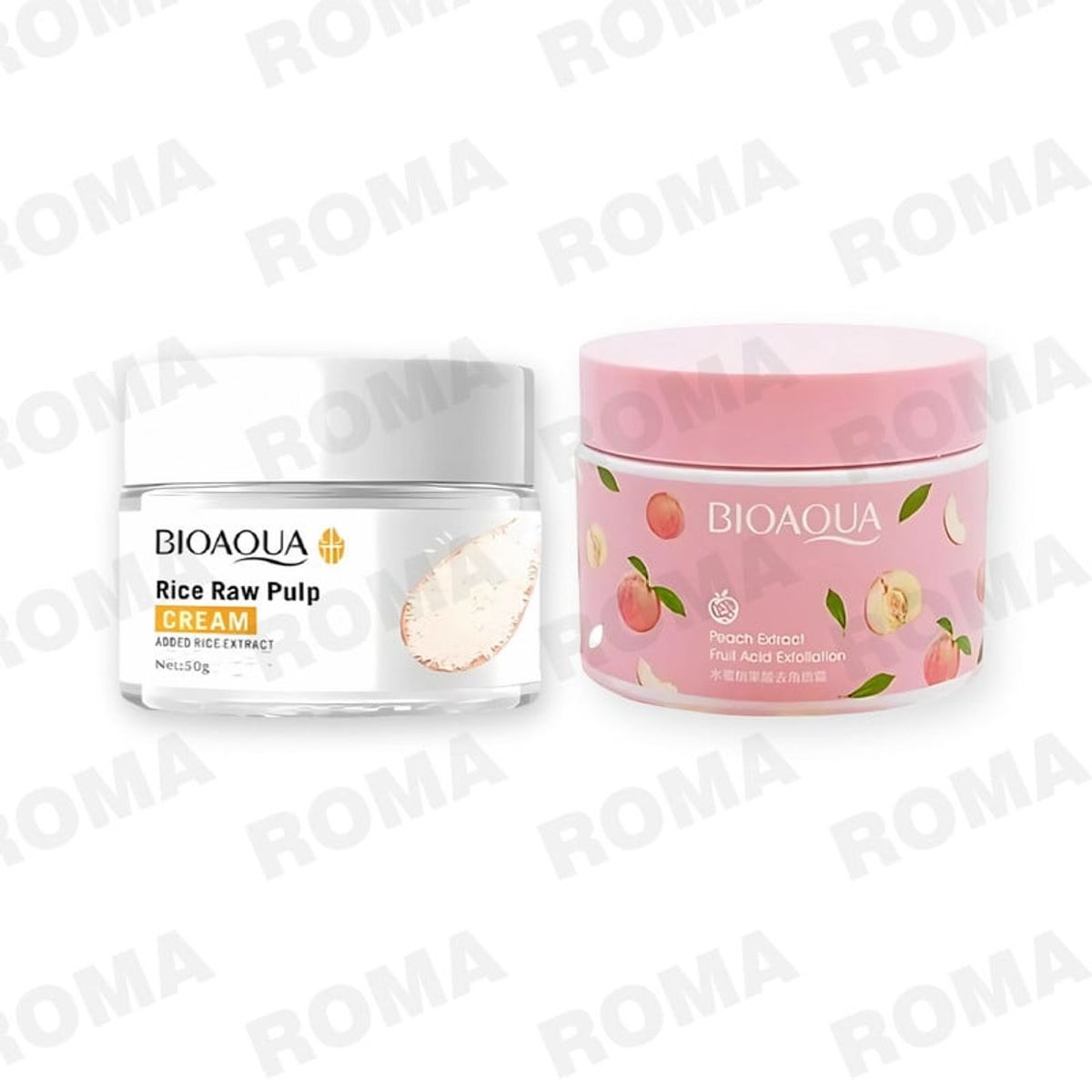 BIOAQUA - PACK CREMA ACLARANTE Y CREMA EXFOLIANTE PEACH EXTRACT BIOAQUA