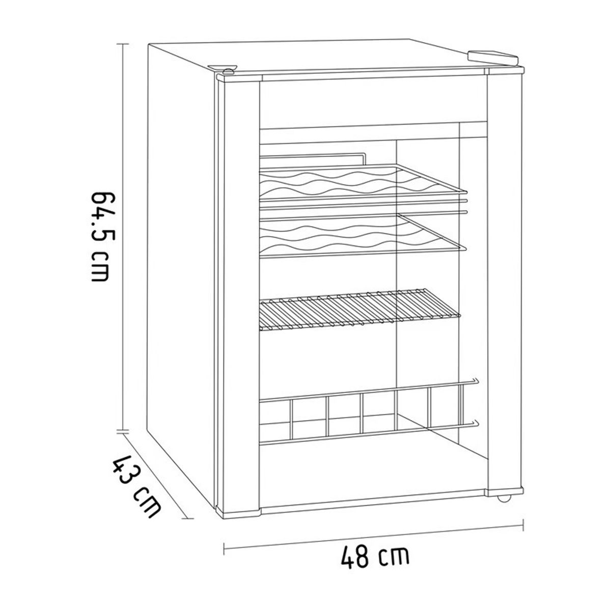 OSTER - Cava de Vino 19 Botellas OS-PWCC1900B